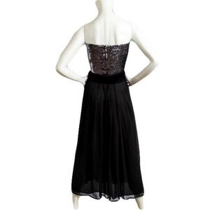 Paul Alexander Black silk skirt
